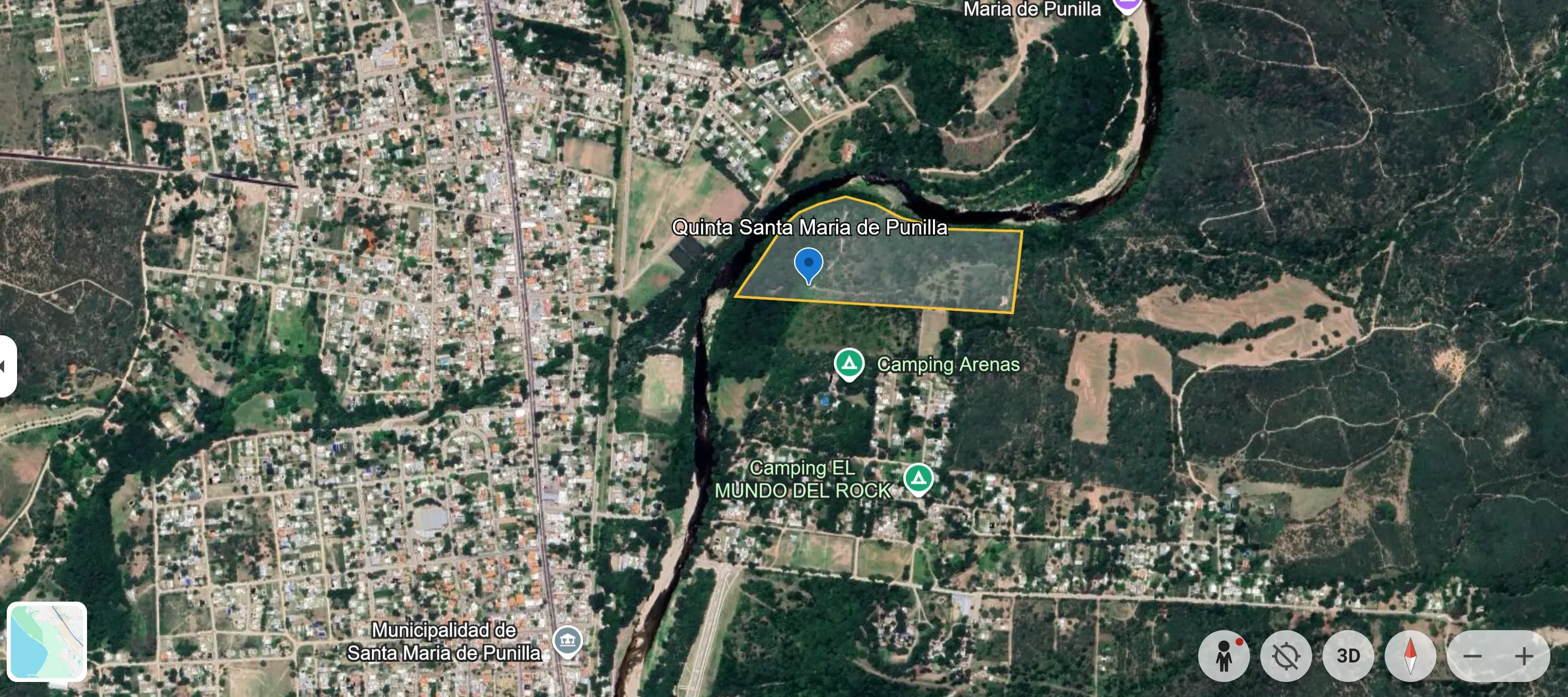 Dueño Vende Excelente Quinta contra Rio Cosquin