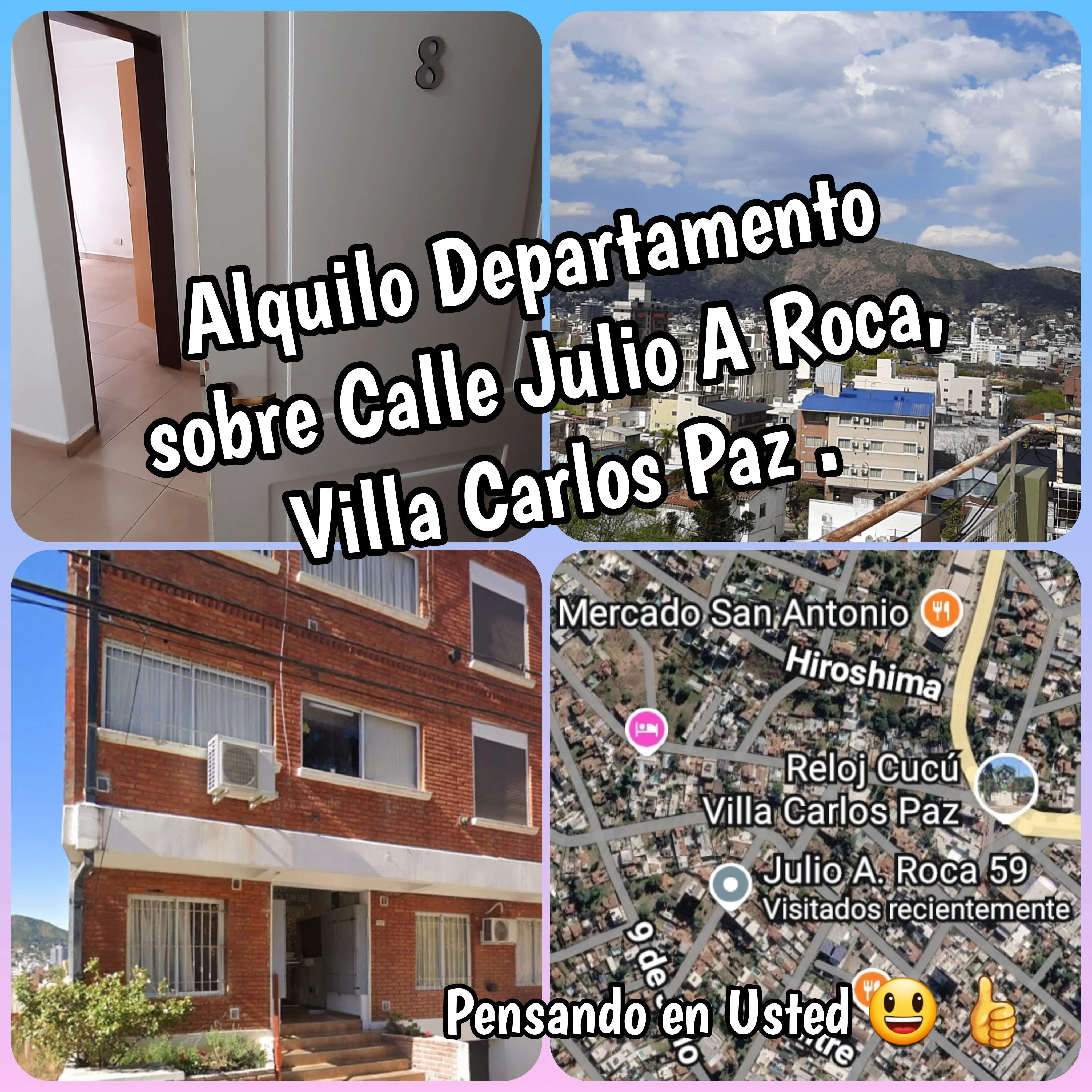 Alquilo Departamento con Cochera en Carlos Paz Centro