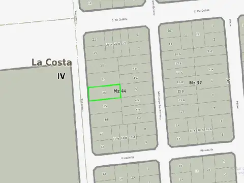 Terreno en Venta en Costa Azul, Partido de La Costa