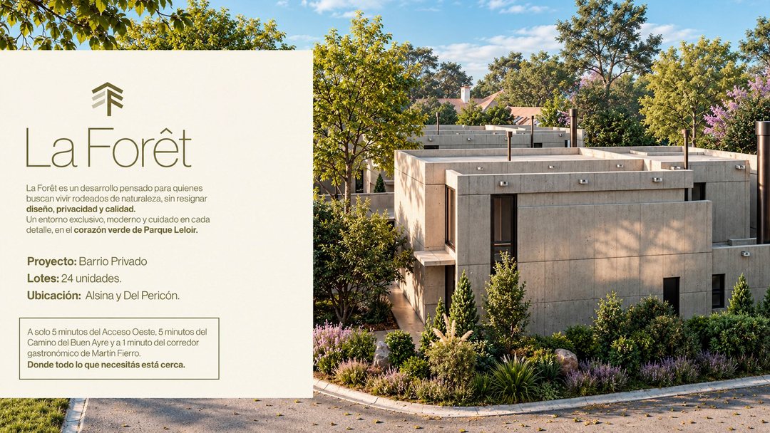 VENTA LOTE BARRIO PRIVADO PARQUE LELOIR