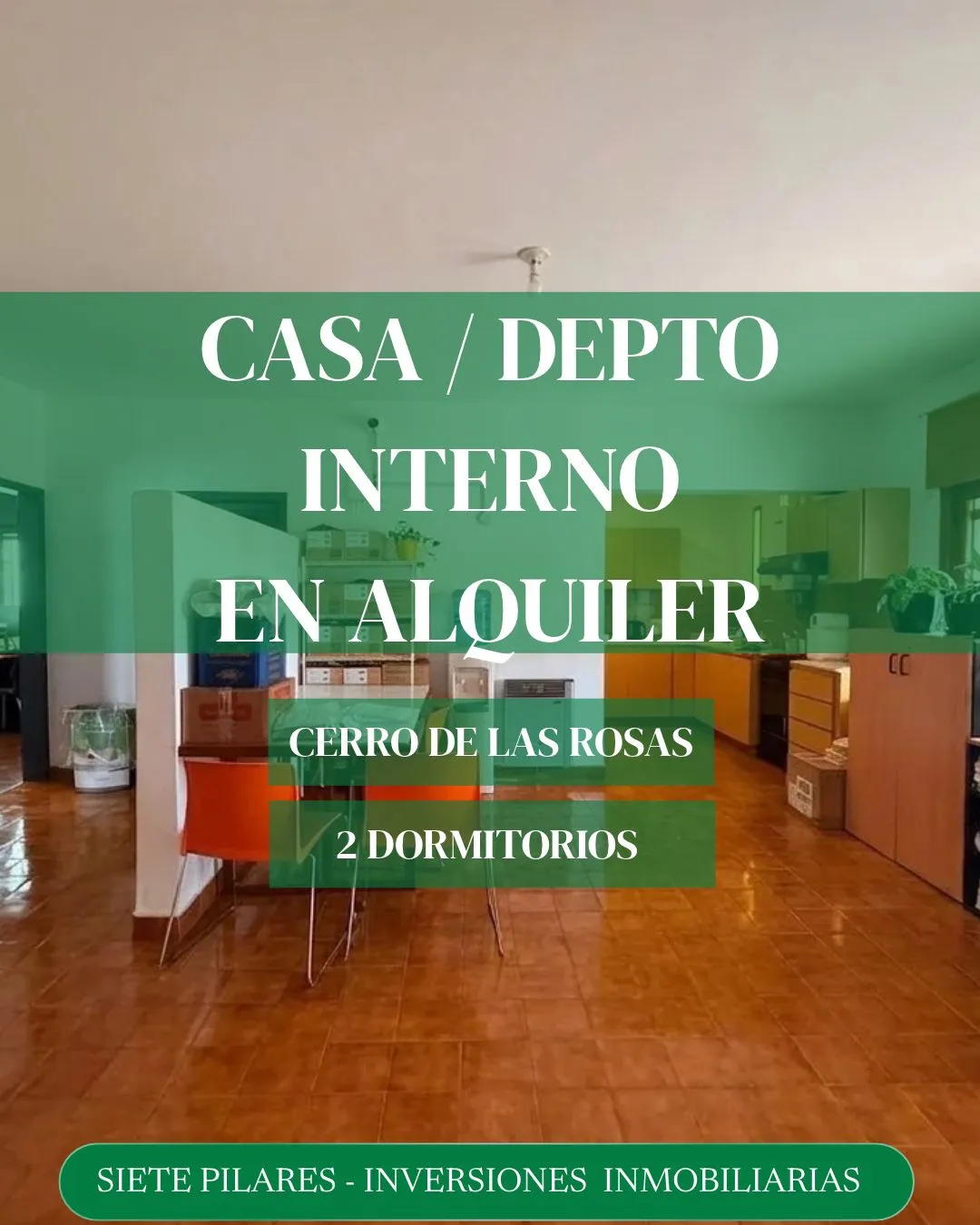 CASA de 2(dos) Dormitorios en ALQUILER, en Barrio Cerro de las Rosas