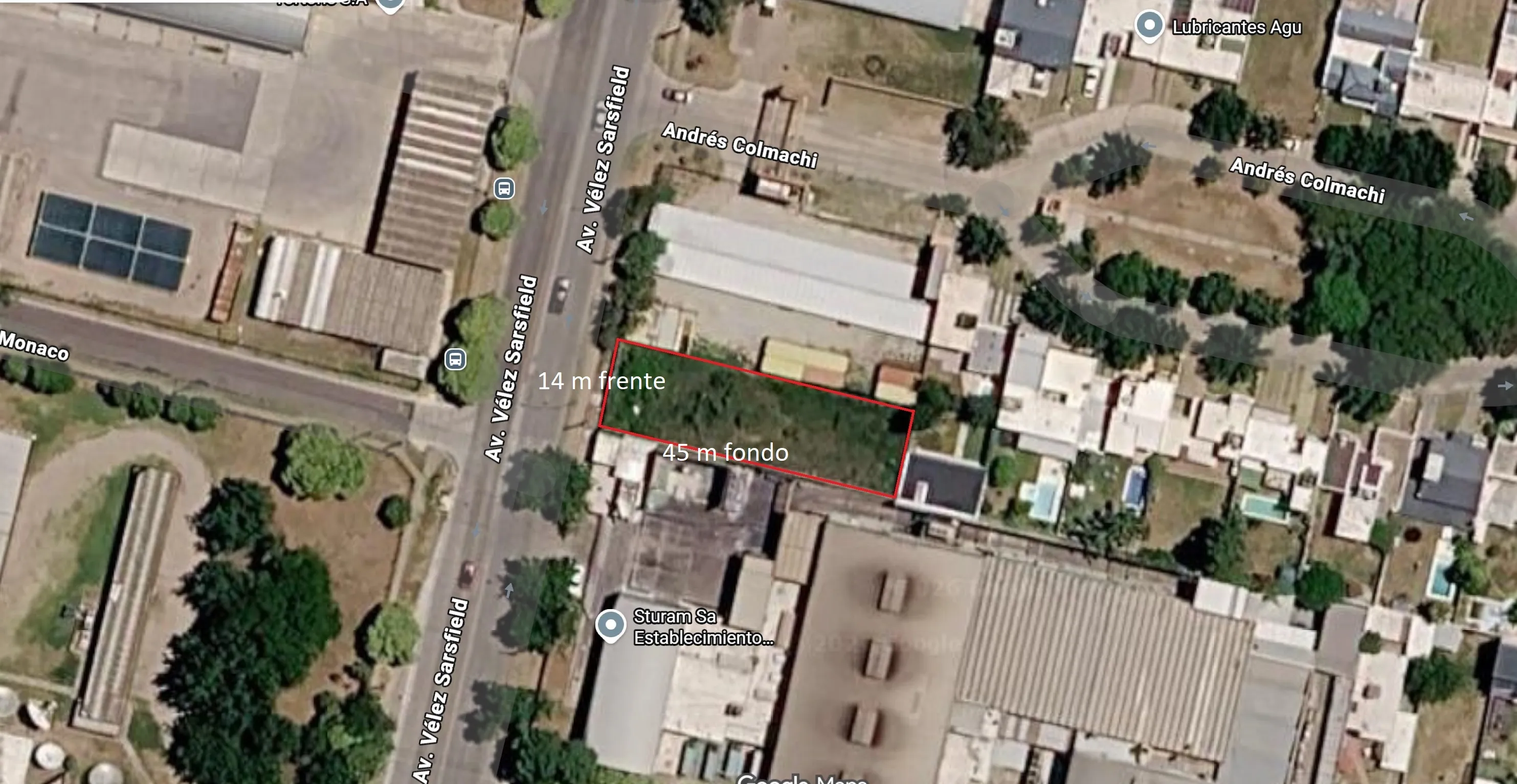 Lote Comercial Estratégico, Córdoba Capital, 641 M2 Sobre Av. Velez Sarsfield.