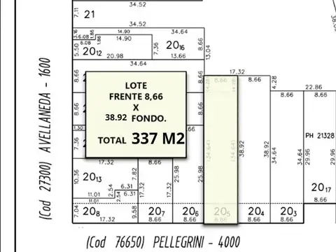Terreno en Venta en Echesortu, Rosario