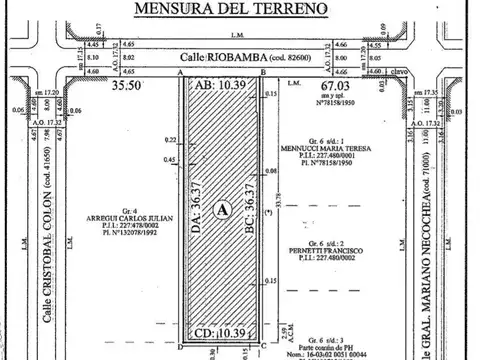 Terreno en Venta en Republica De La Sexta, Rosario