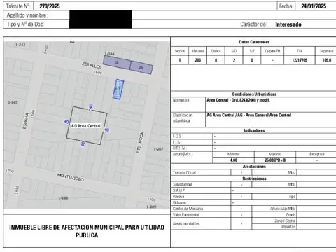 Terreno en Venta en Centro, Rosario