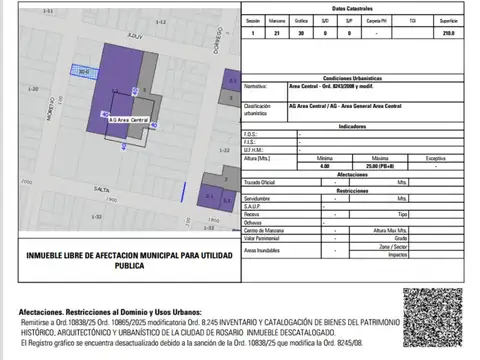 Terreno en Venta en Centro, Rosario