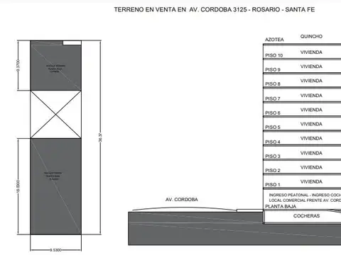 Terreno en Venta en Centro, Rosario