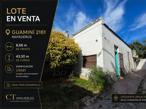 Terreno en Venta en Mataderos, CABA