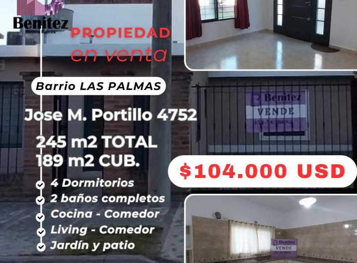 Casa · 189m² · 3 Ambientes · 2 Cocheras