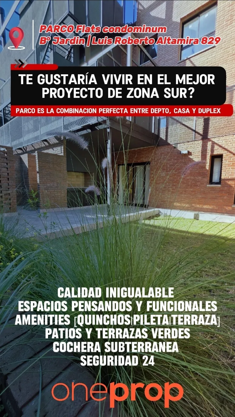 VIVI EN EL MEJOR PROYECTO DE ZONA SUR! CONDOMINIO CON SEGURIDAD ESTILO CASONAS!