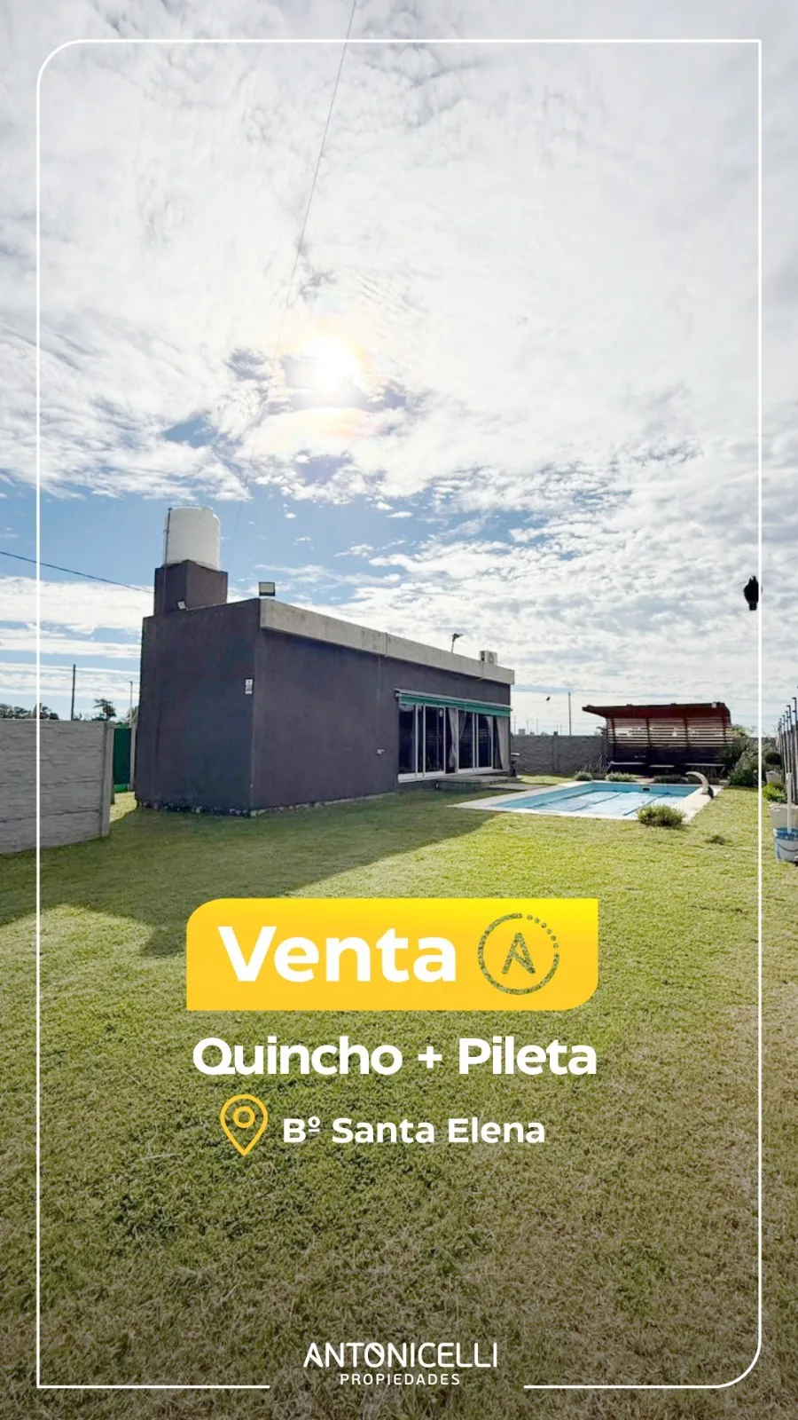 PROPIEDAD EN VENTA "QUINCHO CON PILETA" COLONIA TIROLESA