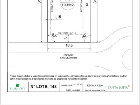 Terreno en Venta en Pilar Del Este - Santa Sofia, Countries y Barrios Cerrados en Pilar