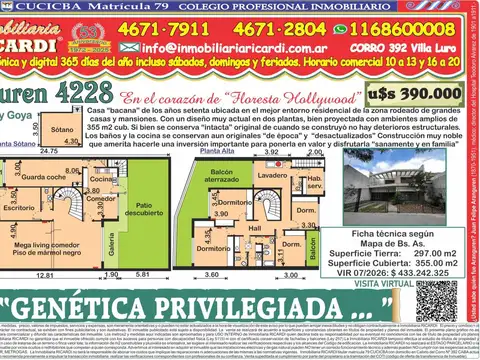 Casa en Venta en Floresta, Capital Federal