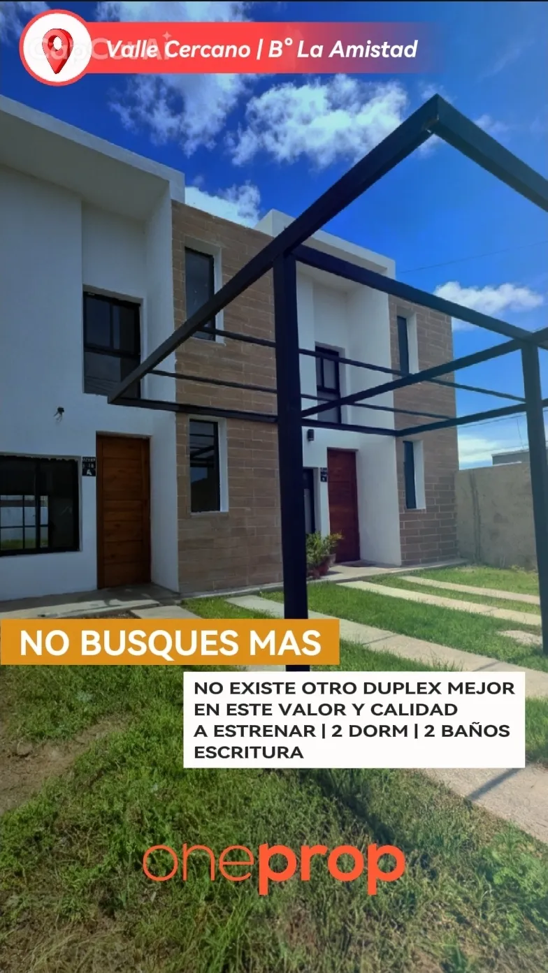 PARA DE BUSCAR! NO EXISTE OTRO DUPLEX EN ESTE VALOR Y CALIDAD! 2 DORM 2 BAÑOS A