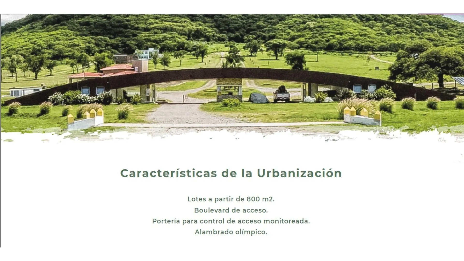 Exc Lote 850 m2 venta todos los servicios El Pórtico