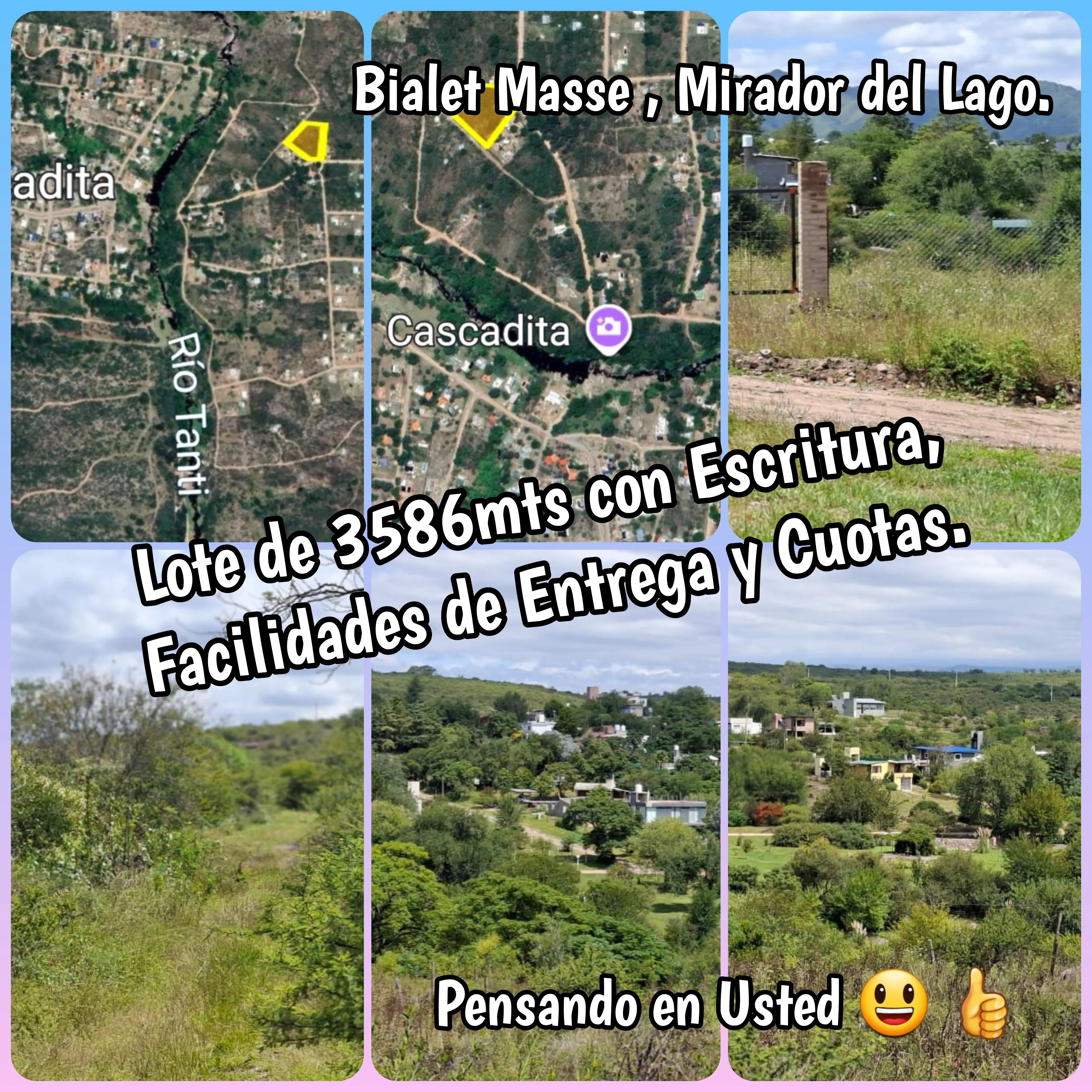 Vendo lote de 3586mts con Escritura y Facilidades a 13 de la Ruta