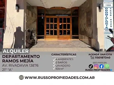 Departamento en Alquiler en Ramos Mejia, Partido de La Matanza