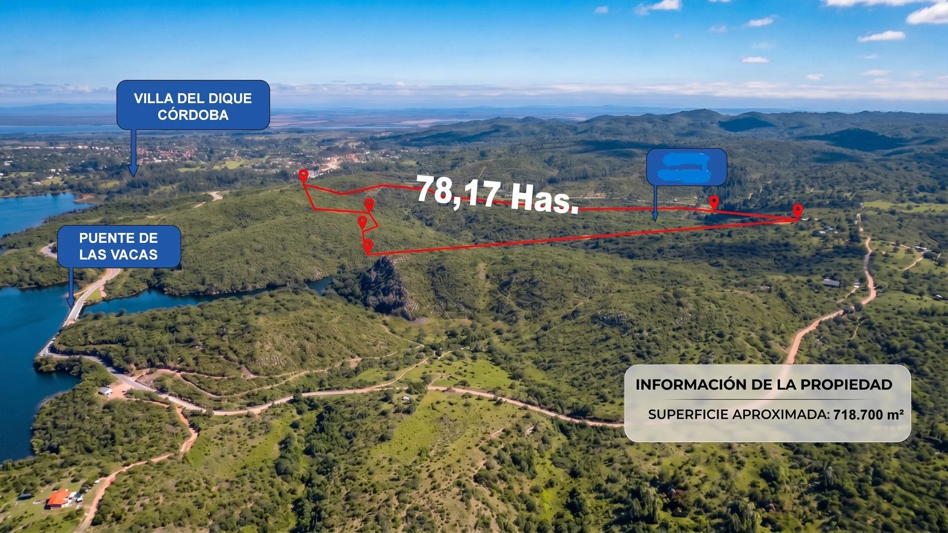 CAMPO MIXTO CON ARROYO VISTA AL DIQUE 78 HECTAREAS AGRICOLA GANADERO + CASA GALPON VILLA DEL DIQUE CORDOBA VENTA