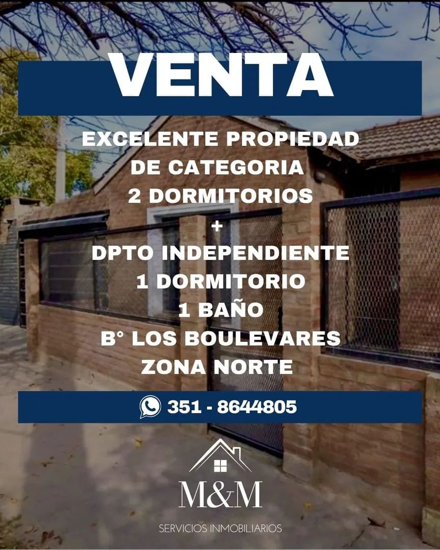 VENTA CASA + DPTO - IDEAL INVERSOR