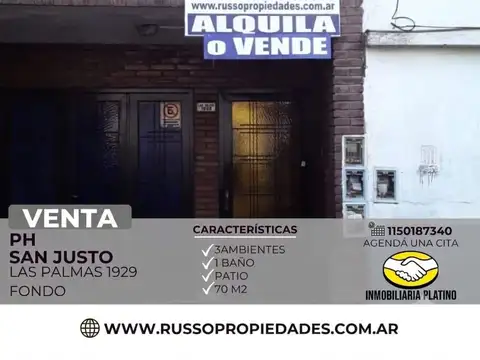 PH en Venta en San Justo, Partido de La Matanza