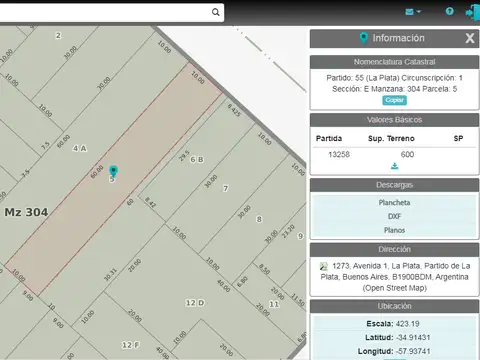 Terreno en Venta en La Plata, Partido de La Plata