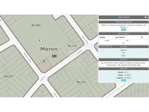 Terreno en Venta en Haedo, Partido de Morón