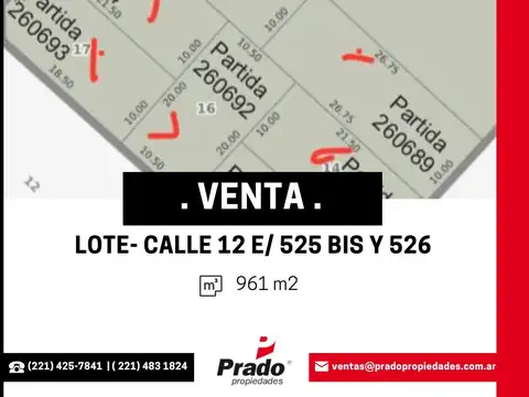 Terreno en Venta en Tolosa, Partido de La Plata