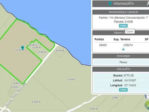 Campo en Venta en Berisso, Partido de Berisso