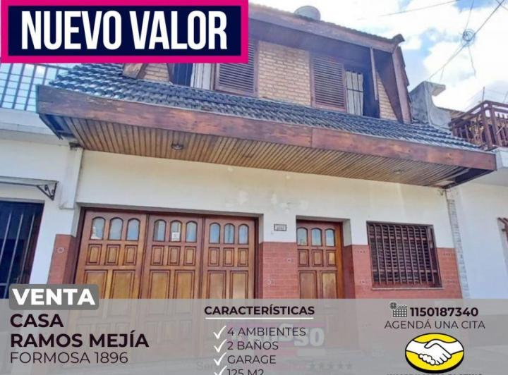 Casa · 125m² · 4 Ambientes · 1 Cochera