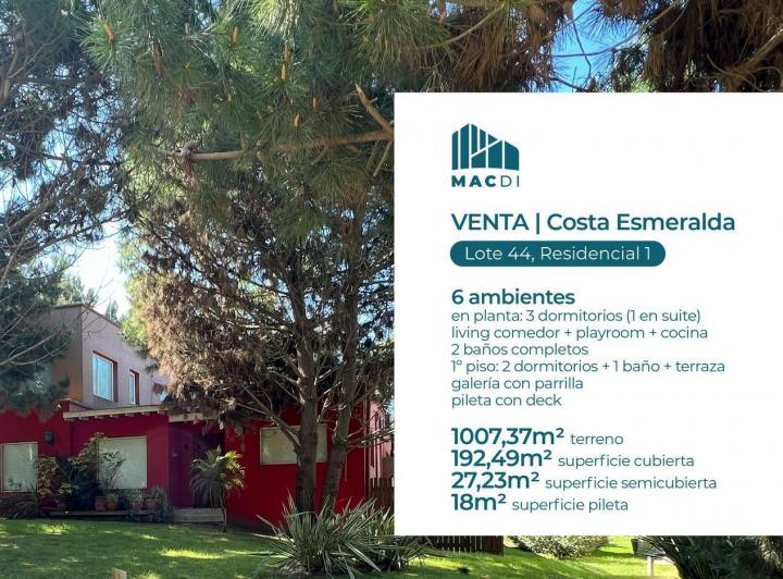 Casa · 192m² · 6 Ambientes · 2 Cocheras