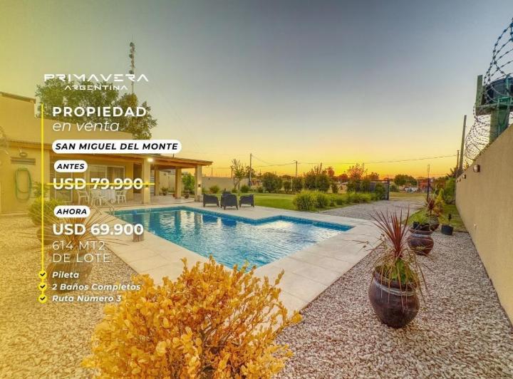 Casa · 68m² · 3 Ambientes · 3 Cocheras