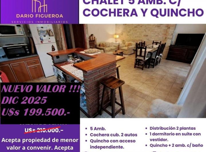 Casa · 185m² · 5 Ambientes · 2 Cocheras