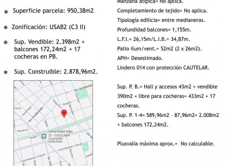 Terreno · 950m²