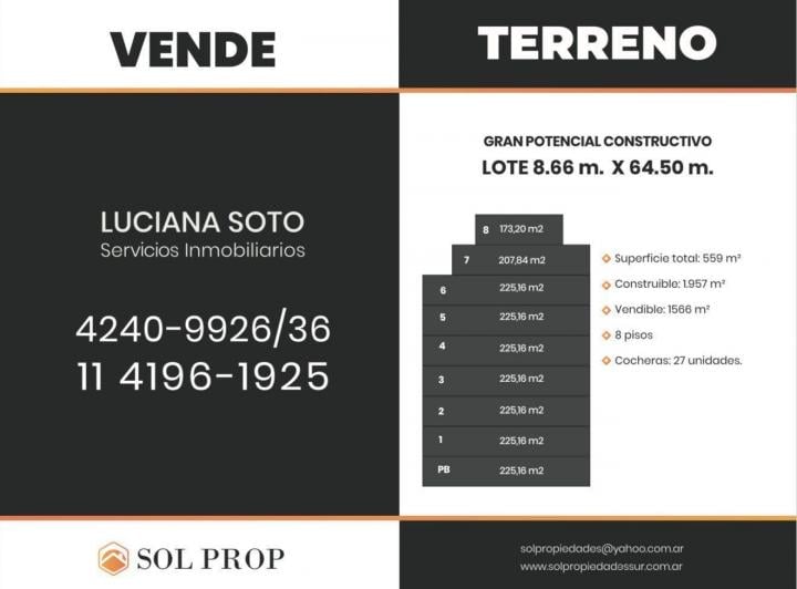 Terreno · 559m²