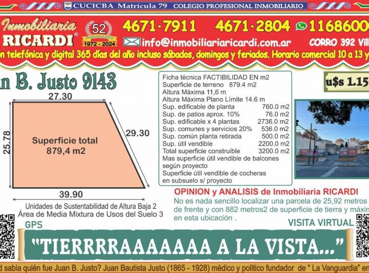 Terreno · 882m²