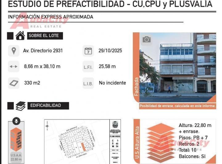 Terreno · 330m²