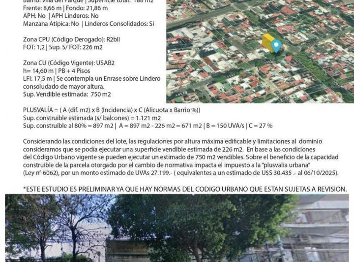 Terreno · 188m²