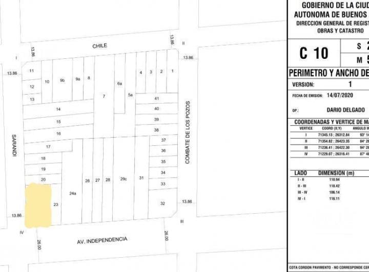 Terreno · 496m²