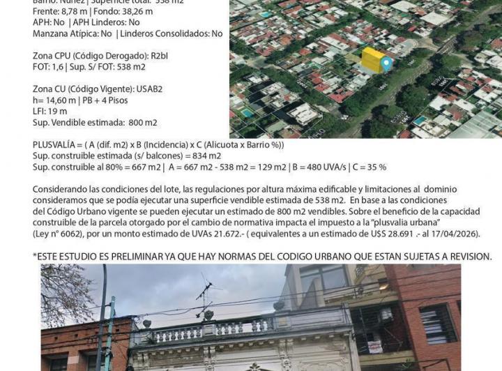 Terreno · 538m²