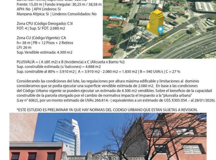Terreno · 520m²