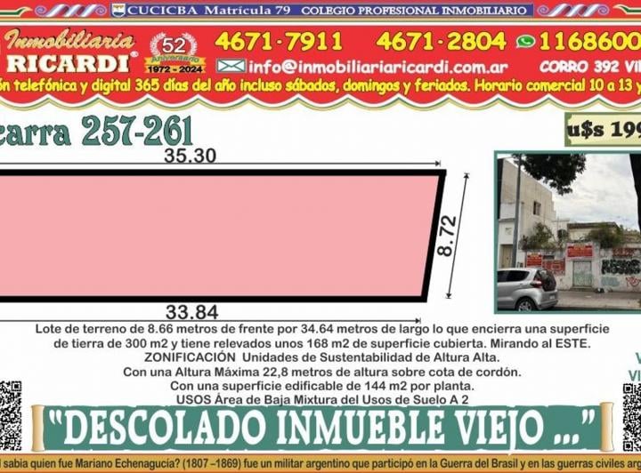 Terreno · 168m²