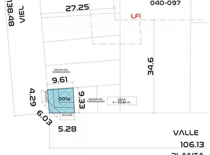 Terreno · 76m²