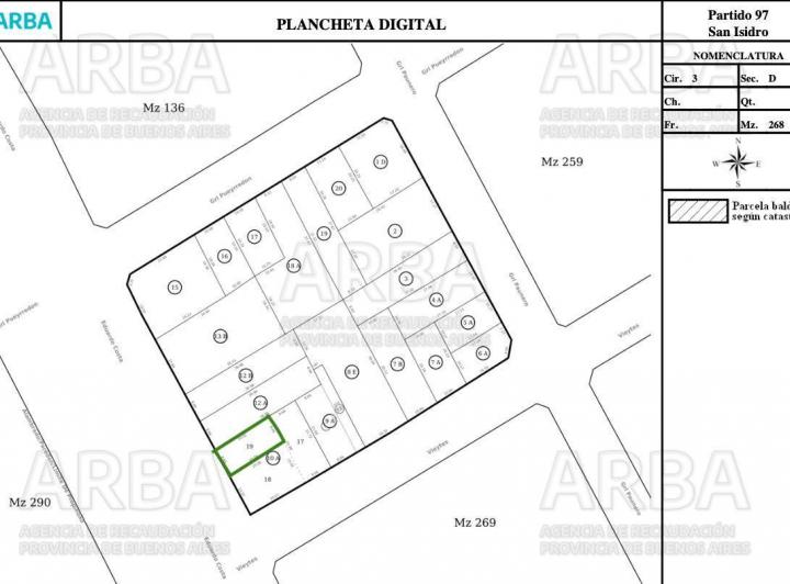 Terreno · 173m² · 4 Ambientes · 1 Cochera