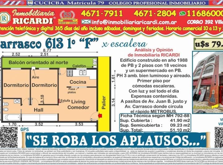 PH · 42m² · 3 Ambientes