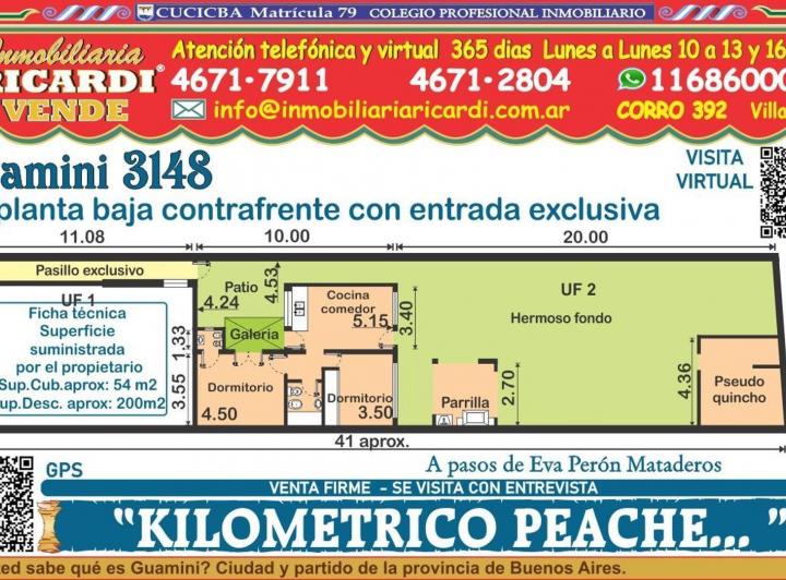 PH · 54m² · 3 Ambientes