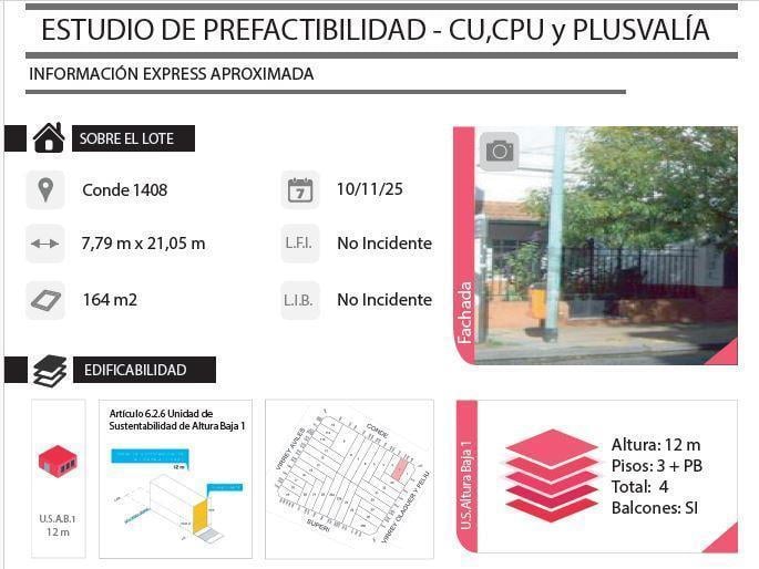 Terreno · 159m² · 5 Ambientes · 1 Cochera