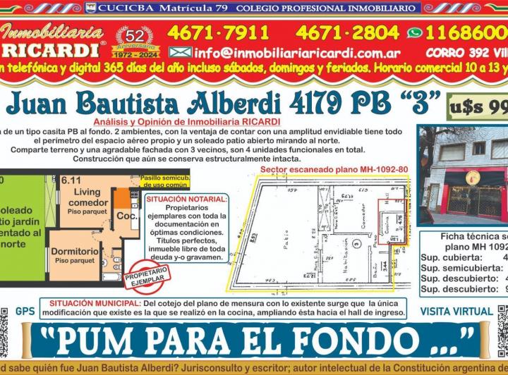 PH · 48m² · 2 Ambientes