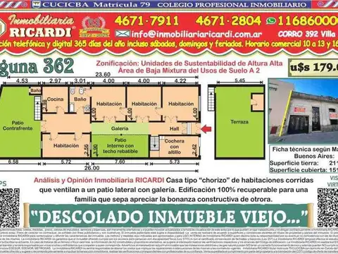 Casa en Venta en Parque Avellaneda, CABA
