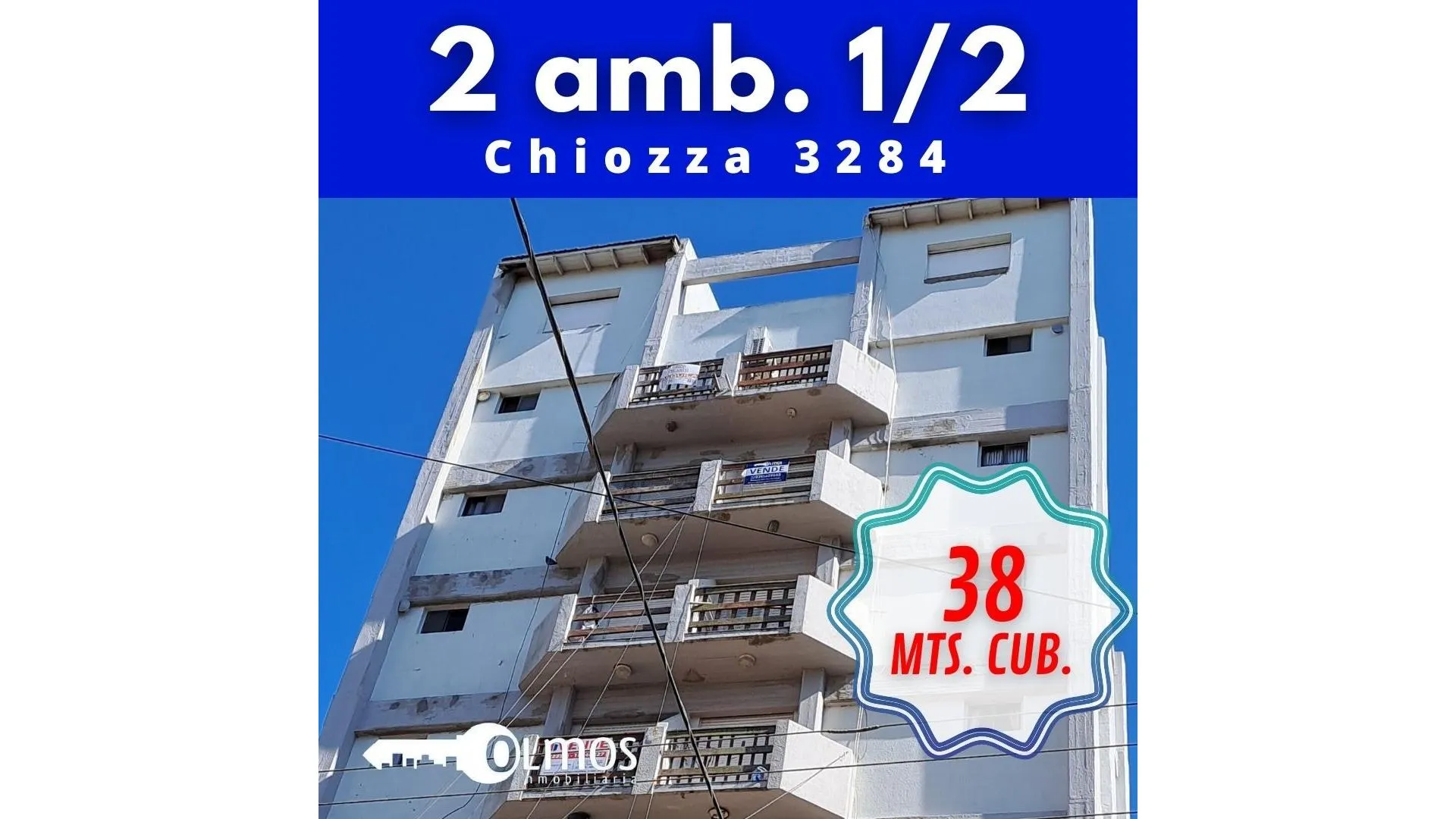 Departamento 2 ambientes, semipiso, a la calle, balcon