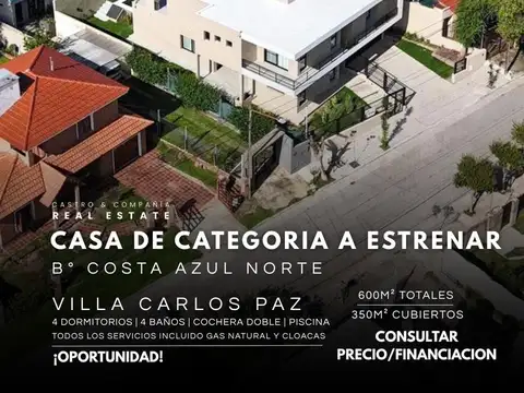 Casa en Venta en Costa Azul, Villa Carlos Paz